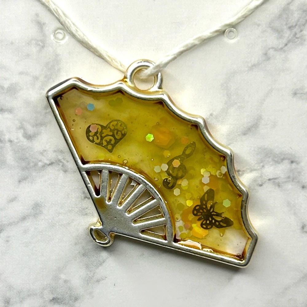 Yellow Fan Charm